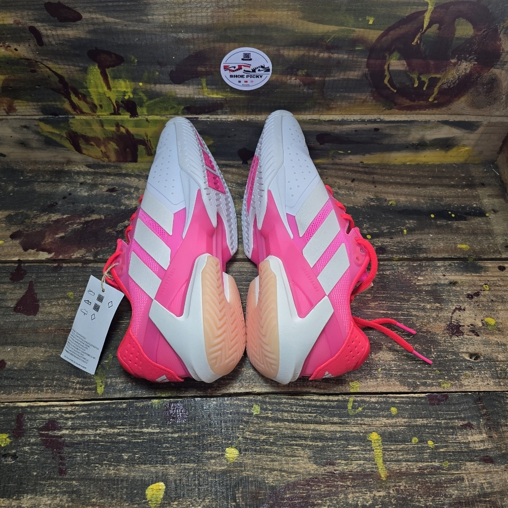 adidas adizero Ubersonic 5 Women's Tennis Shoes IH9936 Hot Pink White SIZE 8 New - Picture 5 of 8